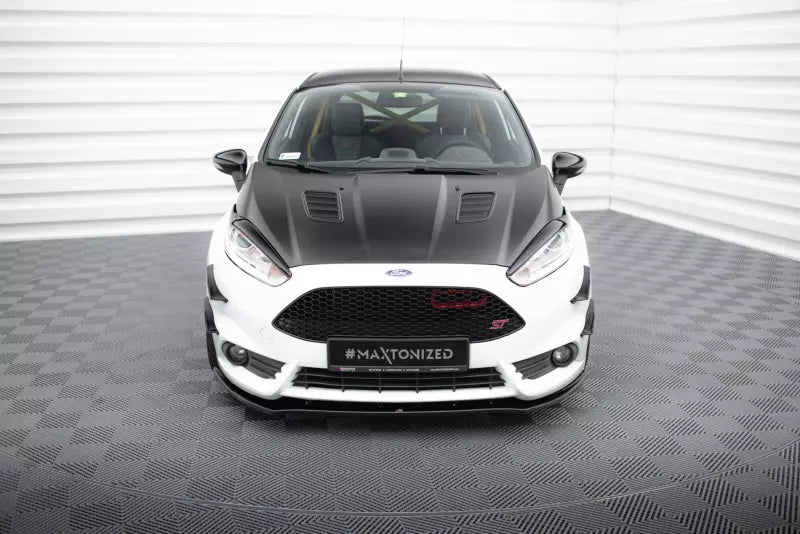 Maxton Design Frontlippe V.1 für Fiesta ST Mk7 Facelift 2013-2016 Hochglanz schwarz – Ansicht 2