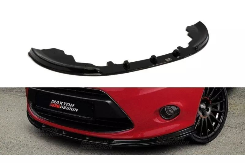 Maxton Design Frontlippe für Ford Fiesta Mk7 Hochglanz schwarz – Ansicht 1