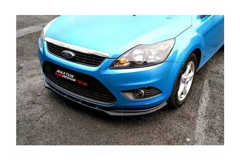 Maxton Design Frontlippe für Ford Focus Mk2 Facelift Hochglanz schwarz – Ansicht 1
