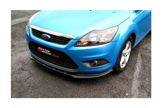 Maxton Design Frontlippe für Ford Focus Mk2 Facelift Hochglanz schwarz – Ansicht 1