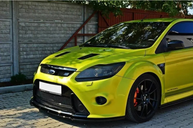 Maxton Design Frontlippe V.1 für Ford Focus RS Mk2 Hochglanz schwarz – Ansicht 1