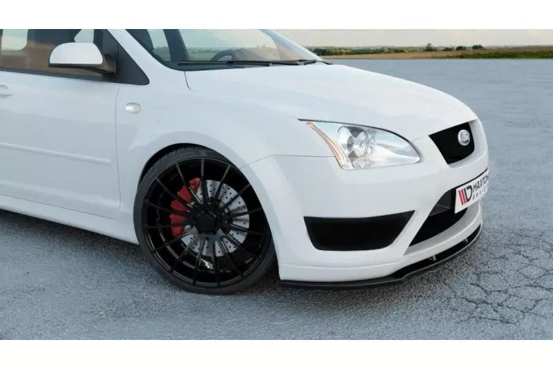 Maxton Design Frontlippe V.1 für Ford Focus ST Mk2 vor Facelift Hochglanz schwarz – Ansicht 1