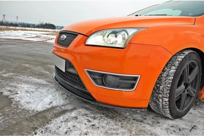 Maxton Design Frontlippe V.2 für Ford Focus ST Mk2 vor Facelift Hochglanz schwarz – Ansicht 2