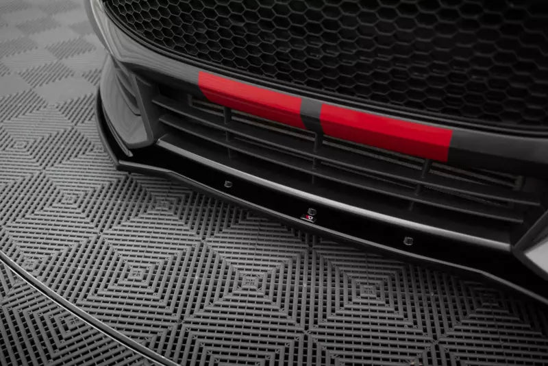 Maxton Design Frontlippe V.1 für Ford Focus ST Mk3 Facelift Hochglanz schwarz – Ansicht 3