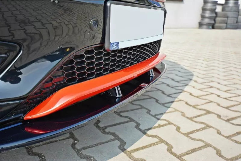 Maxton Design Frontlippe V.1 für Ford Focus ST-Line Mk3 Facelift Hochglanz schwarz – Ansicht 3