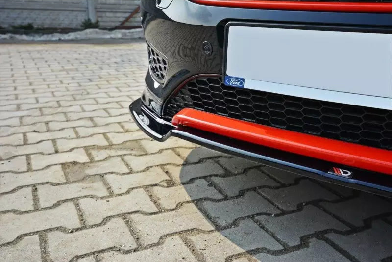 Maxton Design Frontlippe V.2 für Ford Focus ST-Line Mk3 Facelift Hochglanz schwarz – Ansicht 2