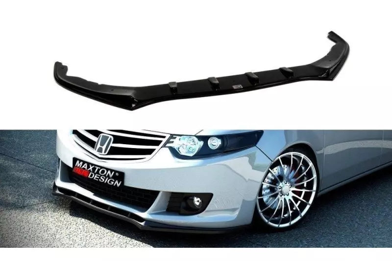 Maxton Design Frontlippe für Honda Accord VIII Mk8 vor Facelift Hochglanz schwarz – Ansicht 1