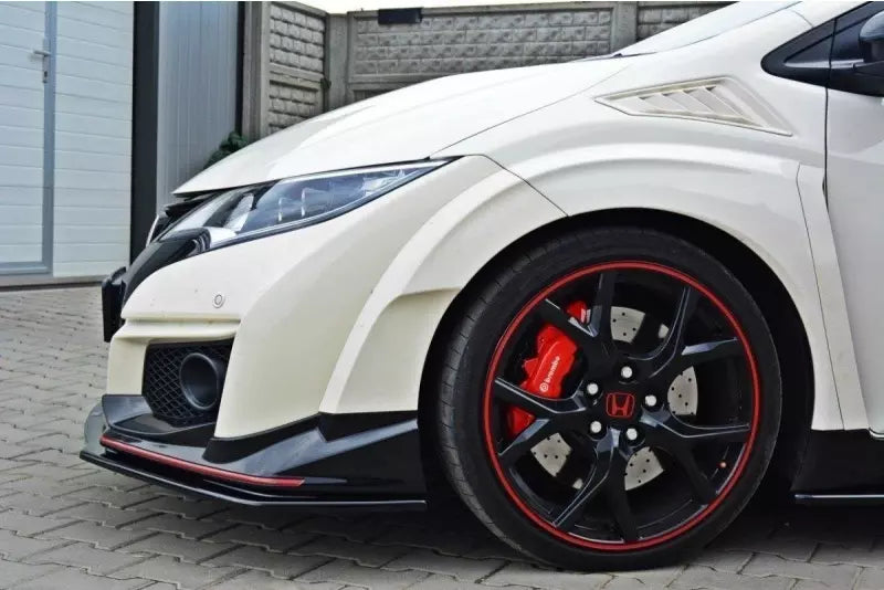 Maxton Design Frontlippe V.1 für Honda Civic IX Mk9 Type R Hochglanz schwarz – Ansicht 3