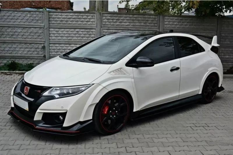 Maxton Design Frontlippe V.1 für Honda Civic IX Mk9 Type R Hochglanz schwarz – Ansicht 4