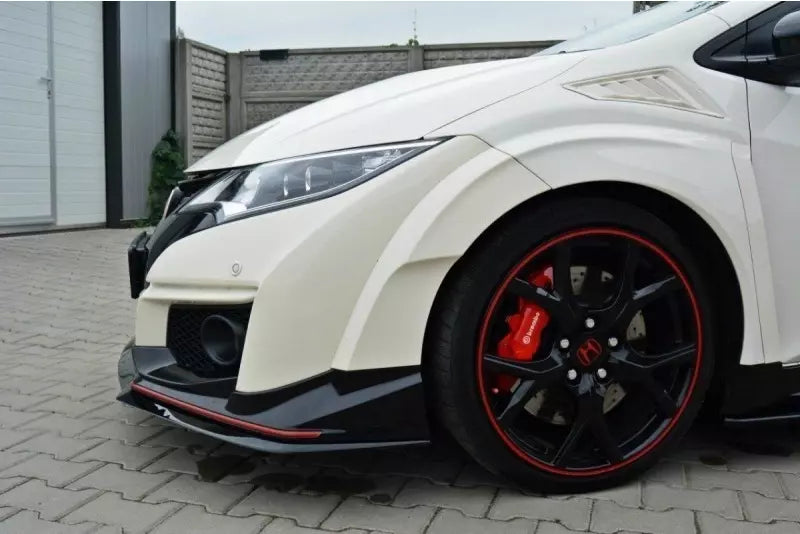 Maxton Design Frontlippe V.2 für Honda Civic IX Mk9 Type R Hochglanz schwarz – Ansicht 3
