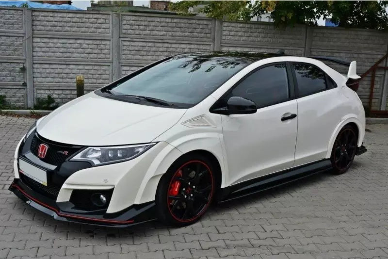 Maxton Design Frontlippe V.2 für Honda Civic IX Mk9 Type R Hochglanz schwarz – Ansicht 4