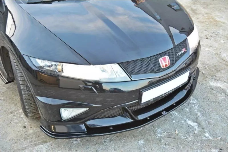 Maxton Design Frontlippe für Honda Civic VIII Mk8 Type R GP Hochglanz schwarz – Ansicht 1