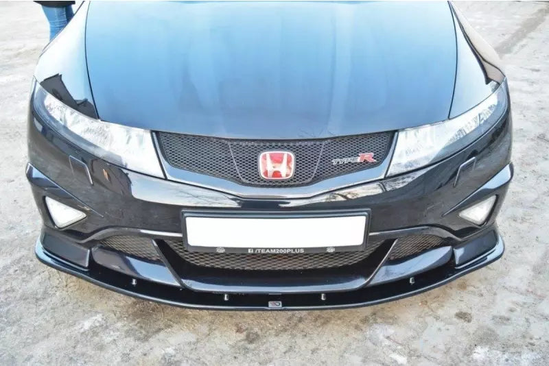 Maxton Design Frontlippe für Honda Civic VIII Mk8 Type R GP Hochglanz schwarz – Ansicht 3