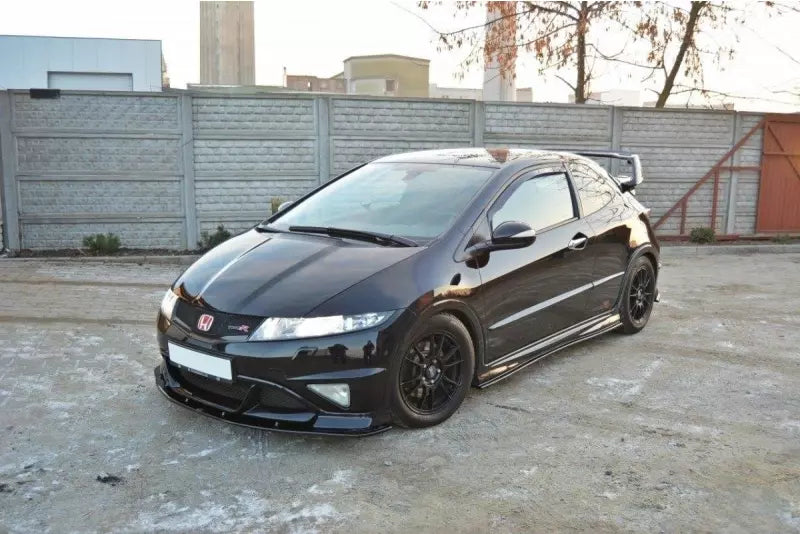 Maxton Design Frontlippe für Honda Civic VIII Mk8 Type R GP Hochglanz schwarz – Ansicht 4