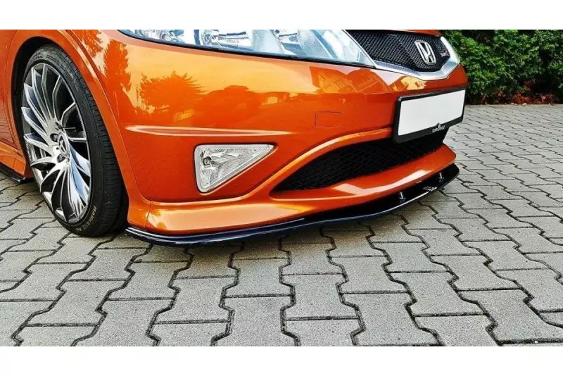 Maxton Design Frontlippe für Honda Civic VIII Mk8 Type S/R Hochglanz schwarz – Ansicht 2