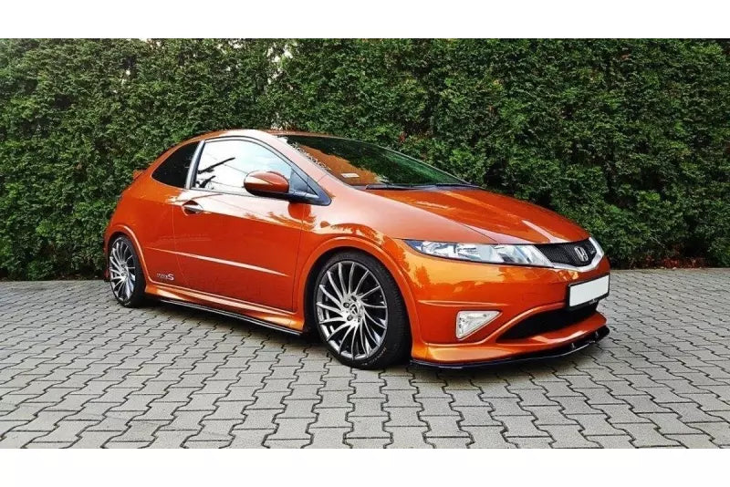 Maxton Design Frontlippe für Honda Civic VIII Mk8 Type S/R Hochglanz schwarz – Ansicht 3