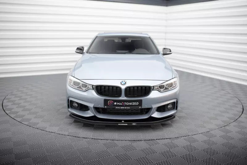 Maxton Design Hybrid Frontlippe für BMW 4er F32 F33 F36 M-Paket Hochglanz schwarz – Ansicht 2