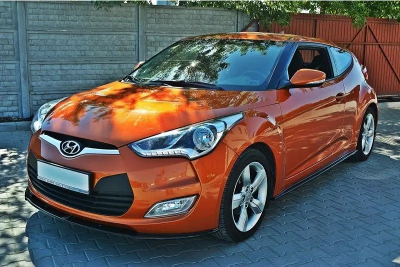 Maxton Design Frontlippe für Hyundai Veloster Hochglanz schwarz – Ansicht 1