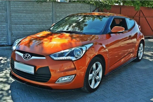 Maxton Design Frontlippe für Hyundai Veloster Hochglanz schwarz – Ansicht 1