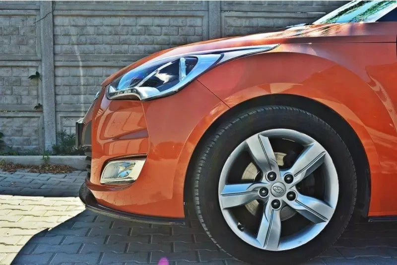 Maxton Design Frontlippe für Hyundai Veloster Hochglanz schwarz – Ansicht 2