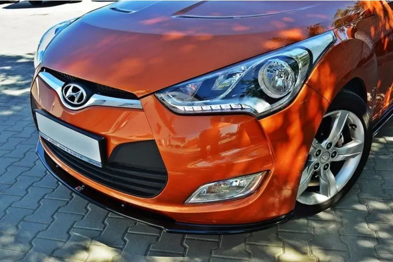 Maxton Design Frontlippe für Hyundai Veloster Hochglanz schwarz – Ansicht 3