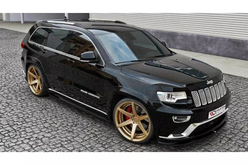 Maxton Design Frontlippe für Jeep Grand Cherokee WK2 Summit Facelift Hochglanz schwarz – Ansicht 1