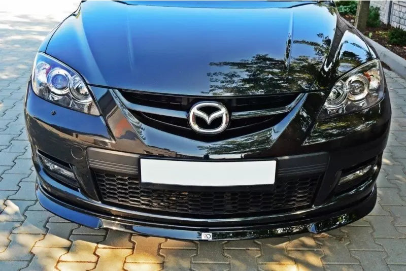 Maxton Design Frontlippe für Mazda 3 MPS Mk1 vor Facelift Hochglanz schwarz – Ansicht 1