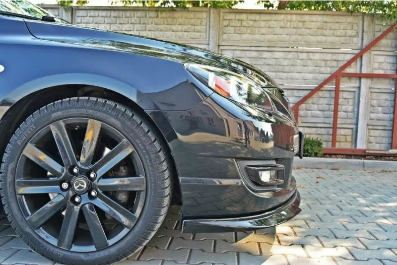 Maxton Design Frontlippe für Mazda 3 MPS Mk1 vor Facelift Hochglanz schwarz – Ansicht 2