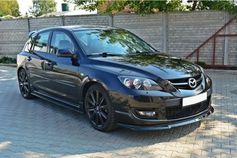 Maxton Design Frontlippe für Mazda 3 MPS Mk1 vor Facelift Hochglanz schwarz – Ansicht 3