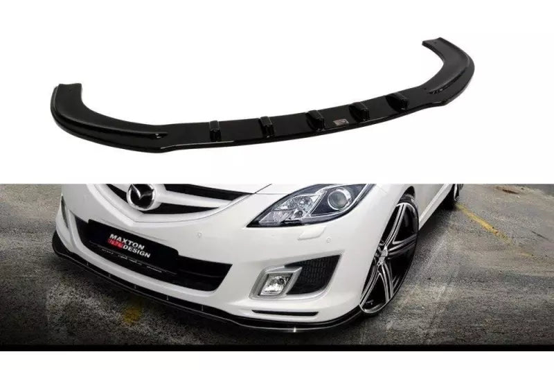 Maxton Design Frontlippe für Mazda 6 Mk2 (für Dynamik Sportstoßstange) Hochglanz schwarz – Ansicht 1