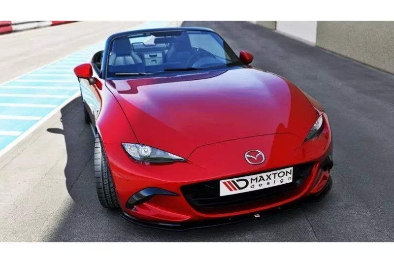 Maxton Design Frontlippe V.1 für Mazda MX-5 IV Hochglanz schwarz – Ansicht 1