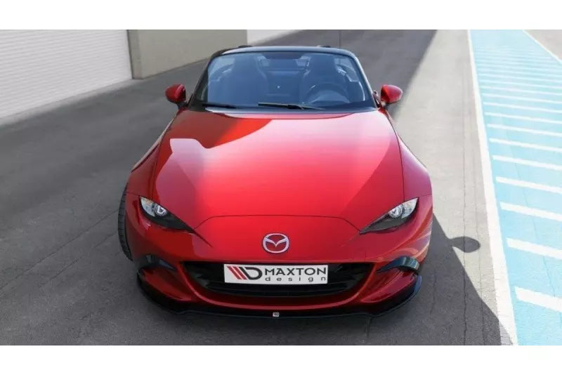 Maxton Design Frontlippe V.2 für Mazda MX-5 IV Hochglanz schwarz – Ansicht 1