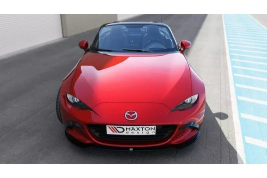 Maxton Design Frontlippe V.2 für Mazda MX-5 IV Hochglanz schwarz – Ansicht 1
