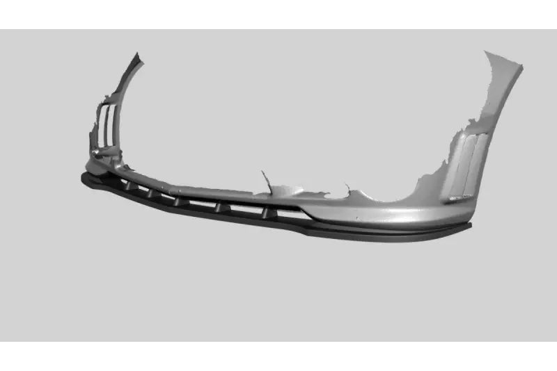 Maxton Design Frontlippe für Mercedes C-Klasse W204 für AMG C63 2007-2010 Hochglanz schwarz – Ansicht 1