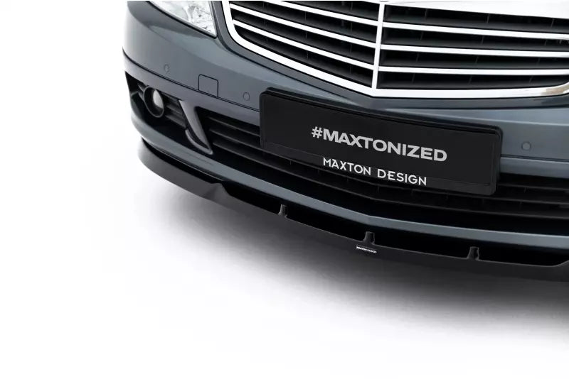 Maxton Design Frontlippe für Mercedes C-Klasse W204 2007-2010 Hochglanz schwarz – Ansicht 3