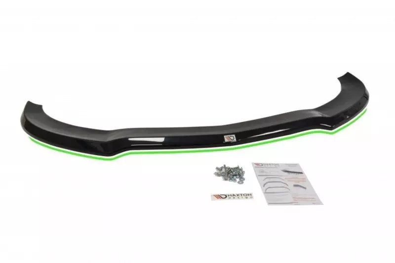 Maxton Design Frontlippe V.1 für Mercedes CLA 45 AMG C117 vor Facelift Hochglanz schwarz – Ansicht 3