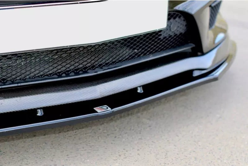 Maxton Design Frontlippe V.2 für Mercedes CLA 45 AMG C117 vor Facelift Hochglanz schwarz – Ansicht 3