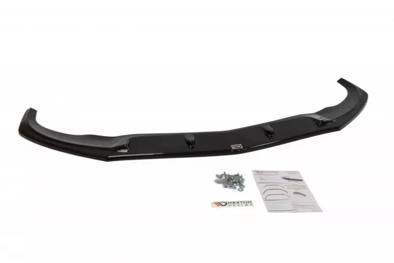 Maxton Design Frontlippe V.2 für Mercedes CLA 45 AMG C117 vor Facelift Hochglanz schwarz – Ansicht 4