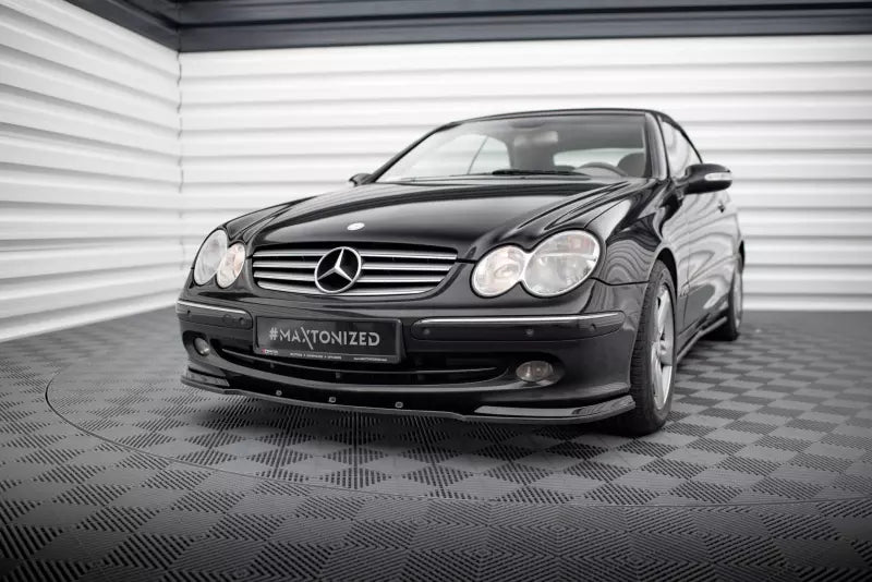 Maxton Design Frontlippe für Mercedes CLK W209 Hochglanz schwarz – Ansicht 1