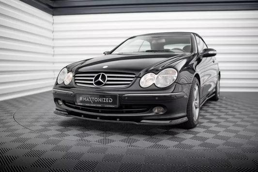 Maxton Design Frontlippe für Mercedes CLK W209 Hochglanz schwarz – Ansicht 1