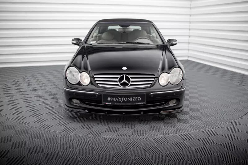 Maxton Design Frontlippe für Mercedes CLK W209 Hochglanz schwarz – Ansicht 2