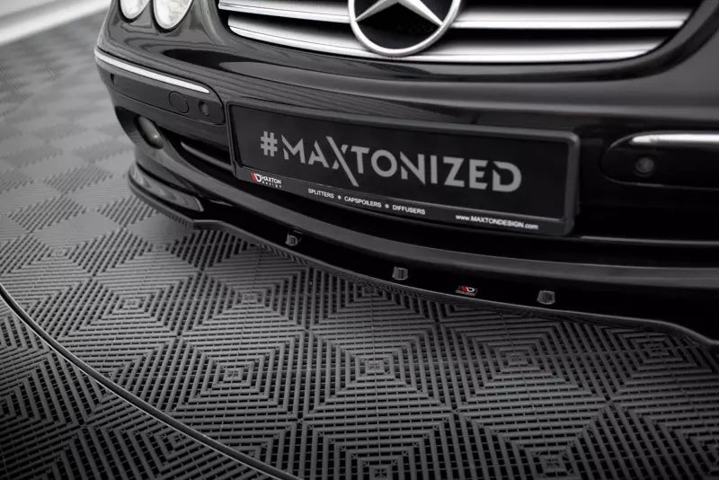 Maxton Design Frontlippe für Mercedes CLK W209 Hochglanz schwarz – Ansicht 3