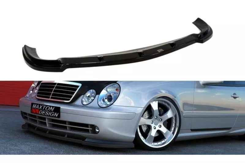 Maxton Design Frontlippe für Mercedes CLK W208 (für W208 AMG) Hochglanz schwarz – Ansicht 1