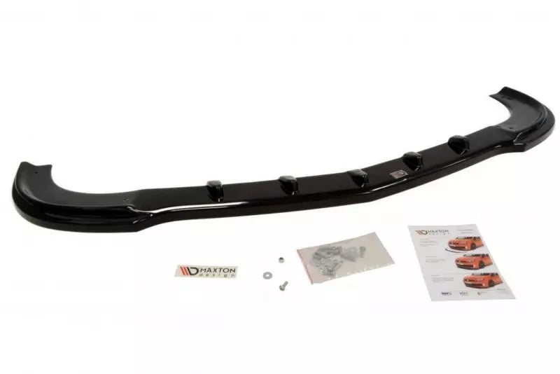 Maxton Design Frontlippe für Mercedes CLK W209 (für ME-CLK-209-AMG204-F1 Stoßstange) Hochglanz schwarz – Ansicht 2
