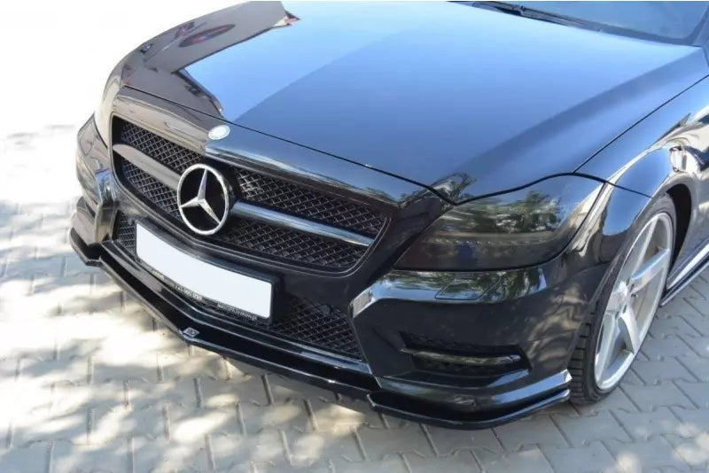 Maxton Design Frontlippe für Mercedes CLS C218 AMG-Line Hochglanz schwarz – Ansicht 1