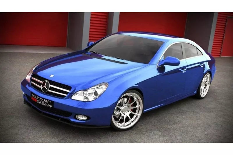 Maxton Design Frontlippe für Mercedes CLS C219 Serie Hochglanz schwarz – Ansicht 3