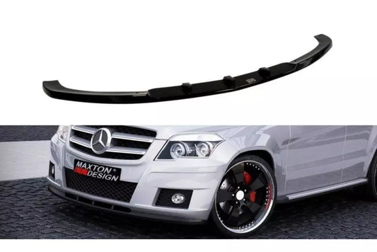 Maxton Design Frontlippe für Mercedes GLK W204 (für Standard Stoßstange) Hochglanz schwarz – Ansicht 1