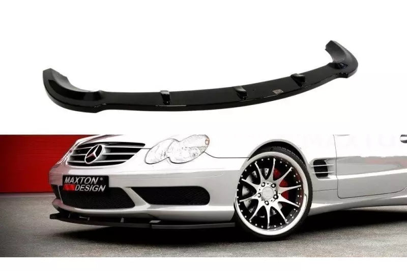 Maxton Design Frontlippe für Mercedes SL R230 AMG Hochglanz schwarz – Ansicht 1