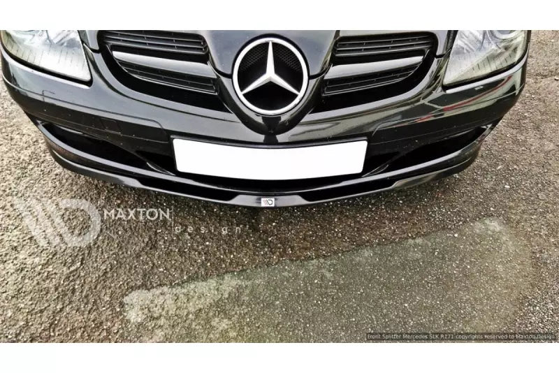 Maxton Design Frontlippe für Mercedes SLK R171 Serie Hochglanz schwarz – Ansicht 2