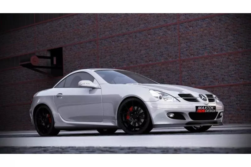 Maxton Design Frontlippe für Mercedes SLK R171 Serie Hochglanz schwarz – Ansicht 3